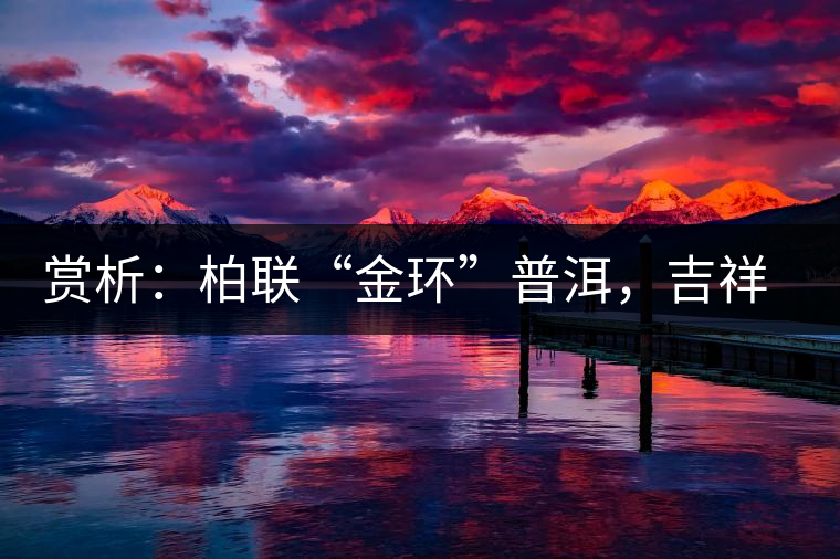 賞析：柏聯(lián)“金環(huán)”普洱，吉祥小巧、方便攜帶