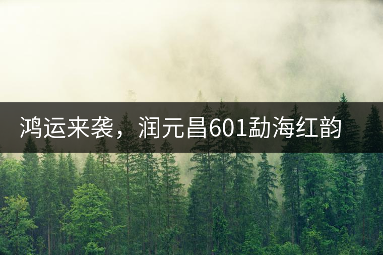 鴻運(yùn)來(lái)襲,潤(rùn)元昌601勐海紅韻熟茶即將上市 鴻運(yùn)來(lái)襲,潤(rùn)元昌601勐海紅韻熟茶即將上市