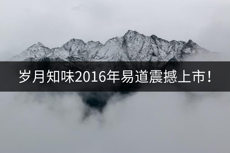 歲月知味2016年易道震撼上市！