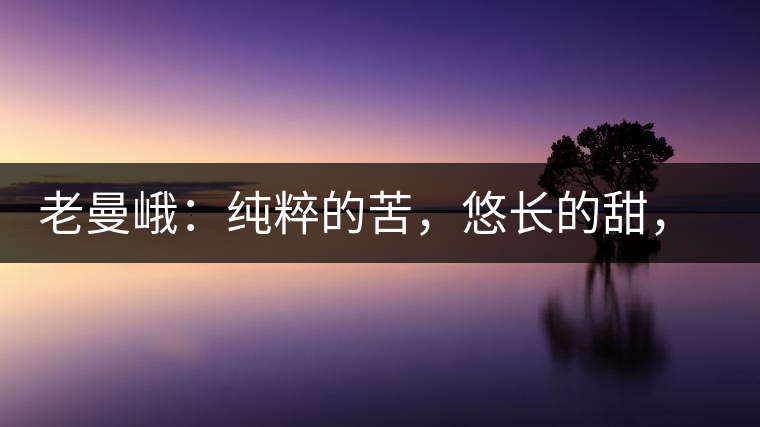 老曼峨：純粹的苦，悠長的甜，茶之本味也