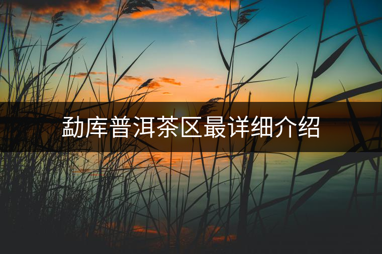 勐庫(kù)普洱茶區(qū)最詳細(xì)介紹