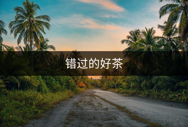 錯(cuò)過的好茶