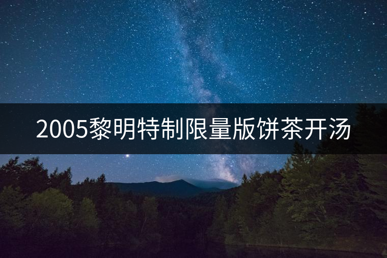 2005黎明特制限量版餅茶開湯