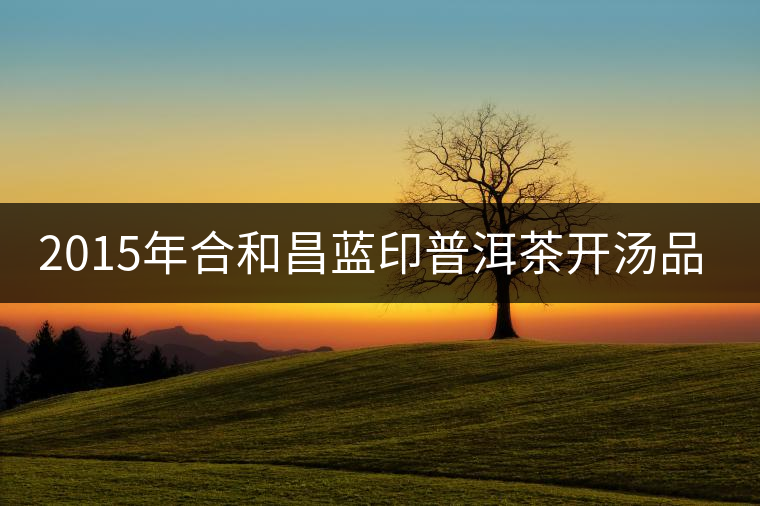 2015年合和昌藍(lán)印普洱茶開湯品鑒 2015年合和昌藍(lán)印普洱茶開湯品鑒