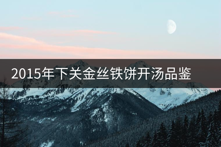 2015年下關(guān)金絲鐵餅開湯品鑒：香氣高揚、滋味綿和