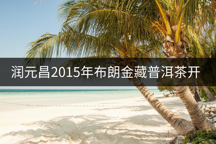 潤(rùn)元昌2015年布朗金藏普洱茶開湯品鑒