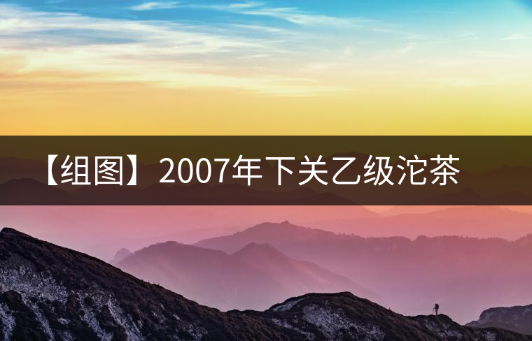 【組圖】2007年下關乙級沱茶開湯 【組圖】2007年下關乙級沱茶開湯