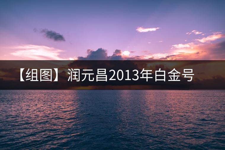 【組圖】潤元昌2013年白金號開湯