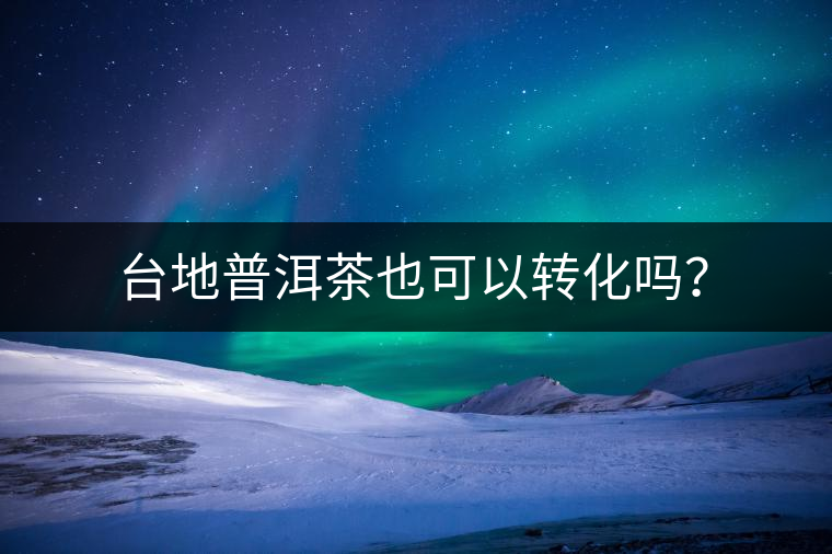 臺地普洱茶也可以轉(zhuǎn)化嗎？