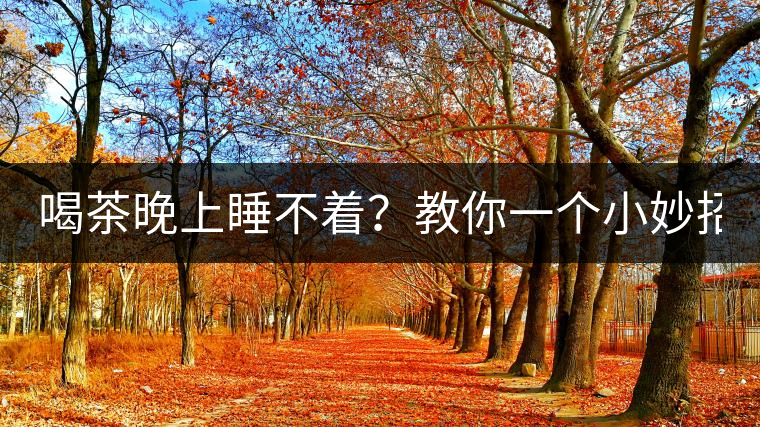 喝茶晚上睡不著？教你一個(gè)小妙招！