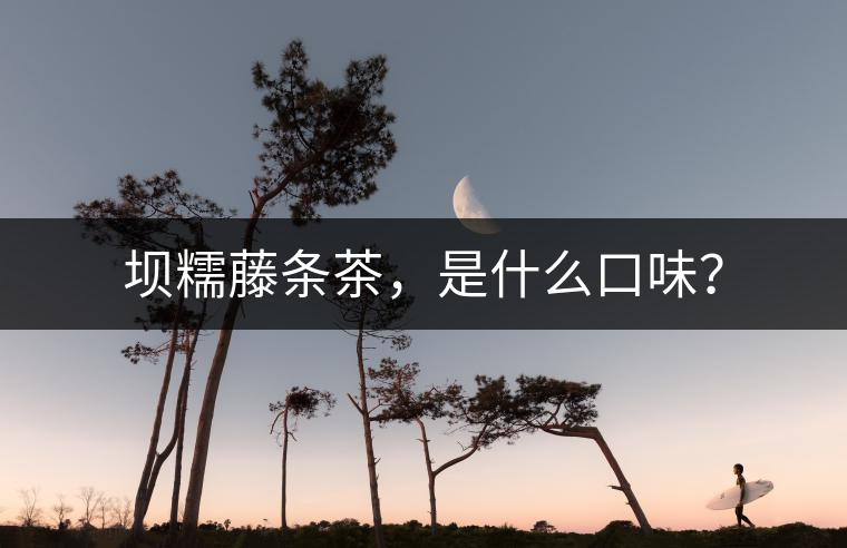 壩糯藤條茶，是什么口味？