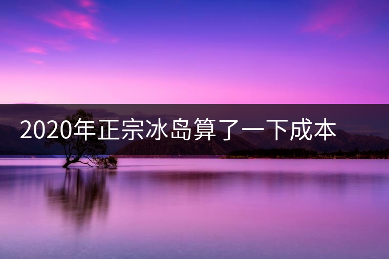 2020年正宗冰島算了一下成本，一般人真消費(fèi)不起
