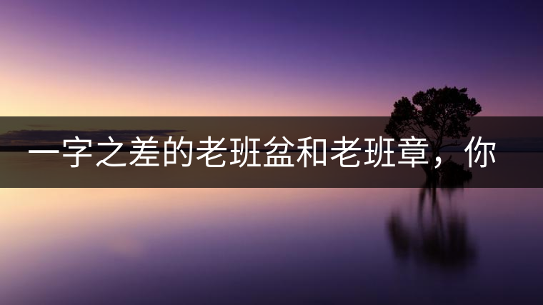 一字之差的老班盆和老班章，你能分辨嗎？