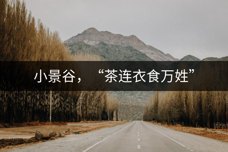 小景谷，“茶連衣食萬姓”