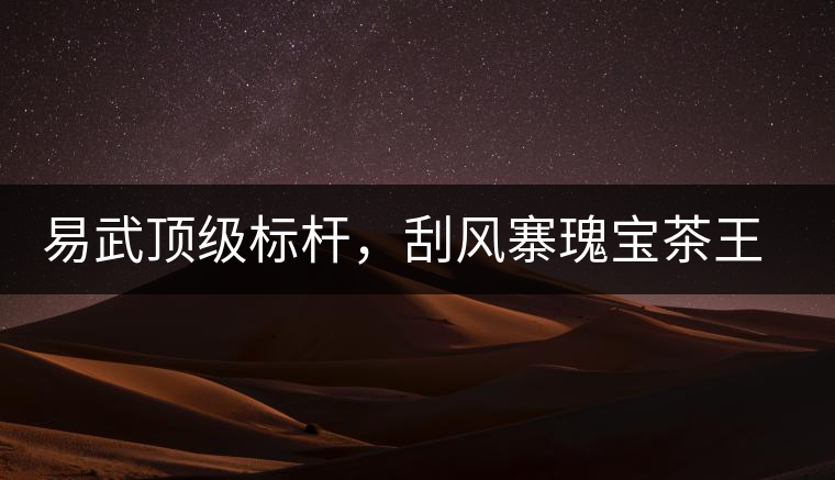 易武頂級(jí)標(biāo)桿，刮風(fēng)寨瑰寶茶王樹古樹茶