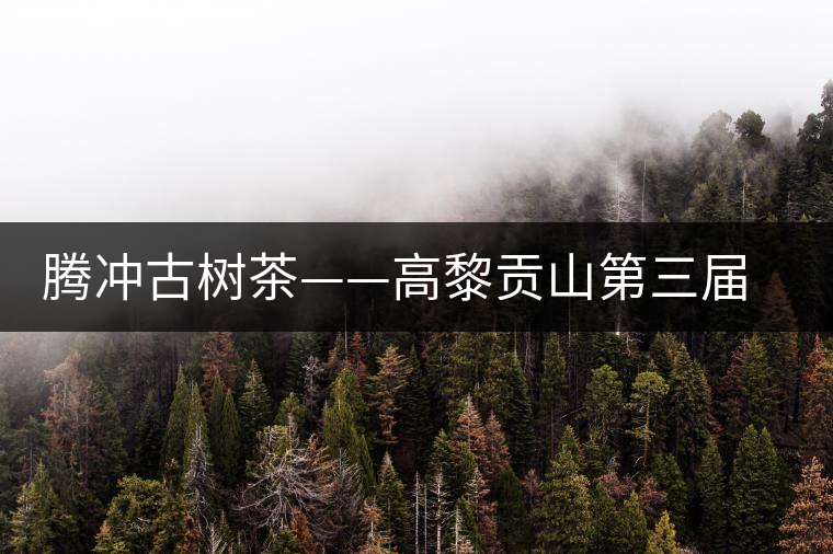 騰沖古樹(shù)茶——高黎貢山第三屆茶文化節(jié) 騰沖古樹(shù)茶——高黎貢山第三屆茶文化節(jié)