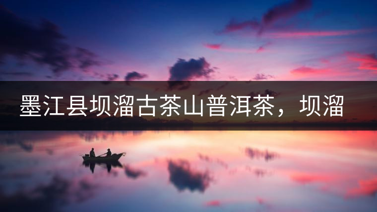 墨江縣壩溜古茶山普洱茶，壩溜古樹茶口感特點