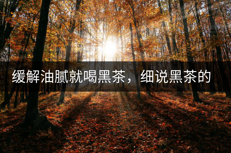 緩解油膩就喝黑茶，細(xì)說(shuō)黑茶的功效和好處