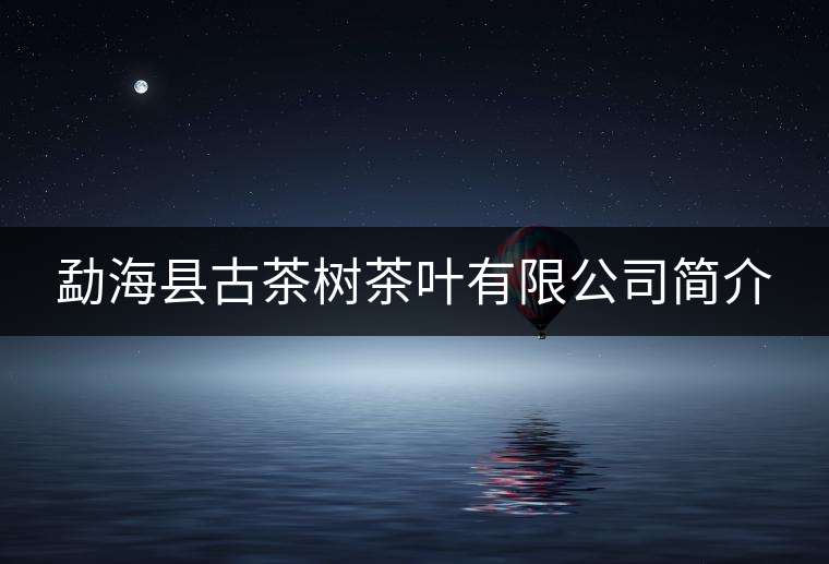 勐海縣古茶樹(shù)茶葉有限公司簡(jiǎn)介 勐??h古茶樹(shù)茶葉有限公司簡(jiǎn)介