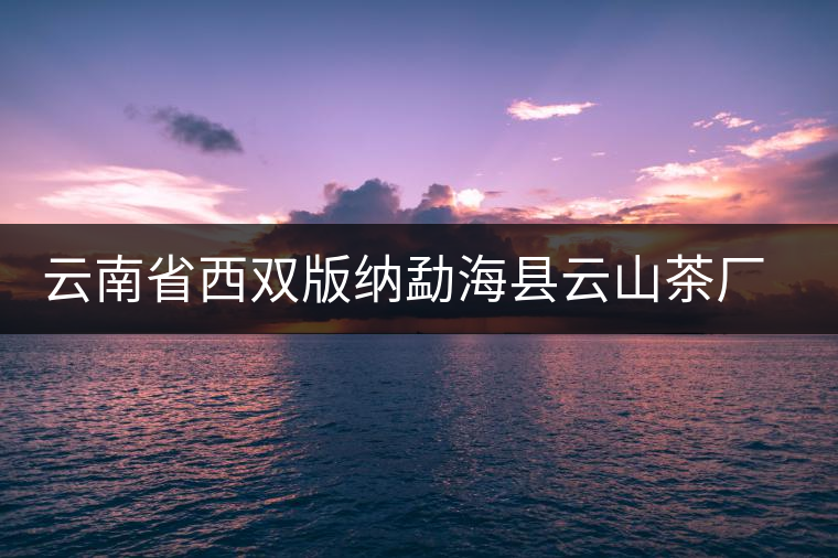 云南省西雙版納勐?？h云山茶廠簡(jiǎn)介