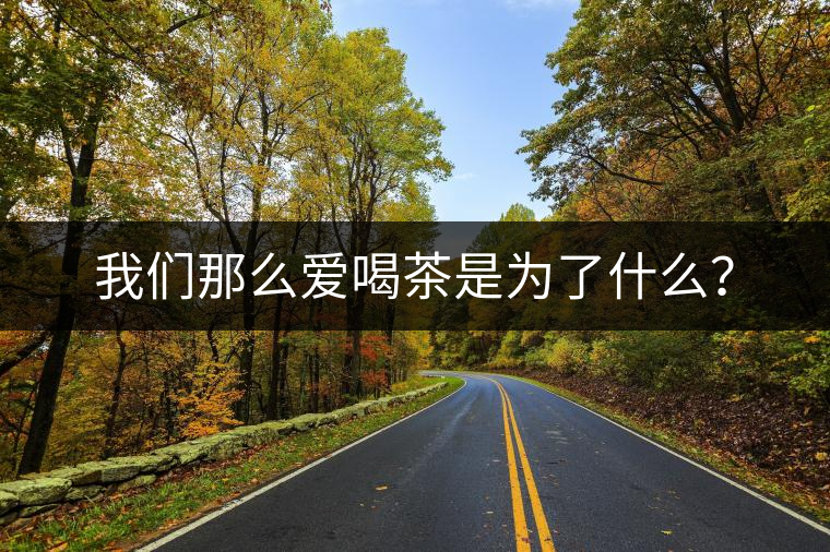 我們那么愛喝茶是為了什么？