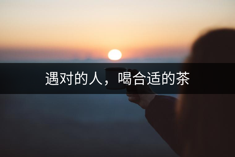 遇對(duì)的人，喝合適的茶