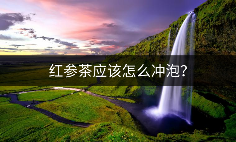 紅參茶應(yīng)該怎么沖泡？