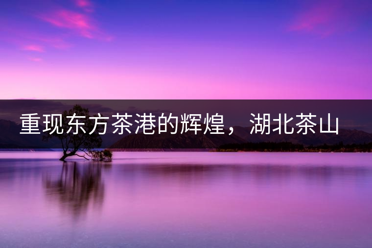 重現(xiàn)東方茶港的輝煌，湖北茶山分布介紹