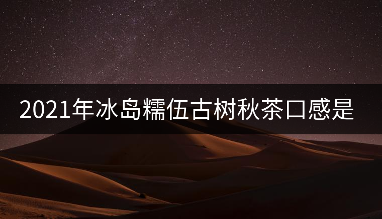 2021年冰島糯伍古樹(shù)秋茶口感是什么？