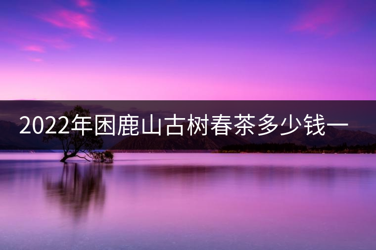 2022年困鹿山古樹春茶多少錢一公斤？