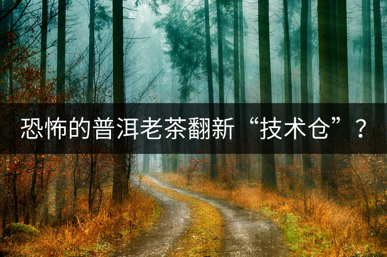 恐怖的普洱老茶翻新“技術(shù)倉”？