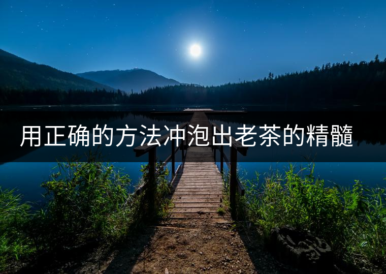 用正確的方法沖泡出老茶的精髓；評(píng)看普洱茶葉底也是一門手藝！