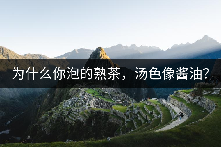 為什么你泡的熟茶，湯色像醬油？