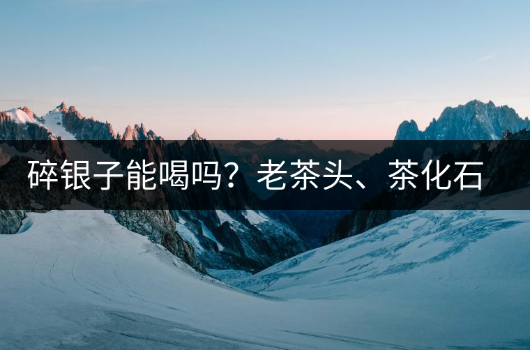 碎銀子能喝嗎？老茶頭、茶化石、碎銀子之間是什么關(guān)系？