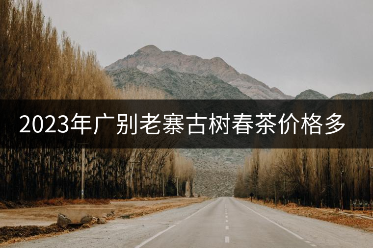 2023年廣別老寨古樹春茶價格多少？
