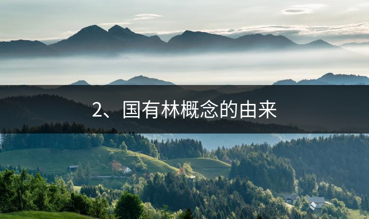 2、國有林概念的由來