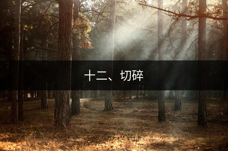 十二、切碎
