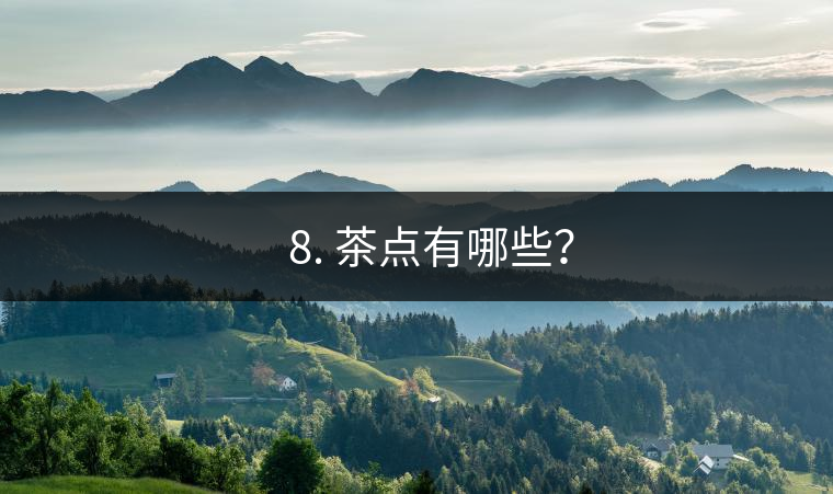 ?? 8. 茶點有哪些？