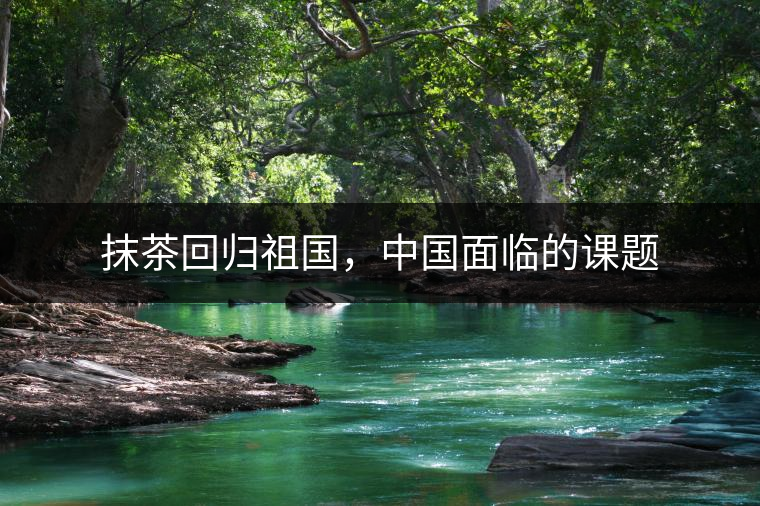 抹茶回歸祖國(guó)，中國(guó)面臨的課題